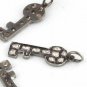 1 Pc Rose Cut Diamond Key Pendant Polki Diamond Charm 925 Silver Polki Pendant.