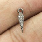 Pave Diamond Tiny Spike Pendant 925 Sterling Silver Jewelry Additional Findings. Pave Diamond Tiny Spike Pendant 925 Sterling Silver Jewelry Additional Findings.