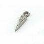 Pave Diamond Tiny Spike Pendant 925 Sterling Silver Jewelry Additional Findings.