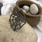 Spider Web Ring Pave Diamond Ring 925 Silver Halloween Celebration Ring.