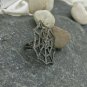 Spider Web Ring Pave Diamond Ring 925 Silver Halloween Celebration Ring.