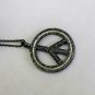 Pave Diamond Peace Sign Pendant 925 Silver Diamond Peace Charm Pendant Gift.
