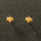 14k Gold Leaf Studs Maple Leaf Earrings Gold Autumn Jewelry October Jewelry Gift 14k Gold Leaf Studs Maple Leaf Earrings Gold Autumn Jewelry October Jewelry Gift