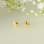 14k Gold Leaf Studs Maple Leaf Earrings Gold Autumn Jewelry October Jewelry Gift