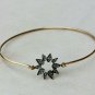 Flower Dainty Bracelet Pave Diamond 925 Silver Diamond Bracelet Anniversary Gift