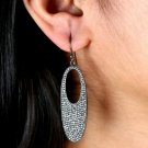 Natural Pave Diamond Designer French Hook Earring 925 Silver Diamond Earring. Natural Pave Diamond Designer French Hook Earring 925 Silver Diamond Earring.