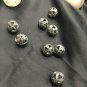 Pave Diamond Ball Beads 925 Silver Diamond Round Beads Findings Jewelry Making.