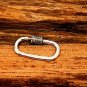 Carabiner Lock Pave Diamond 925 Silver Diamond Jewelry Hooks Necklace Findings.