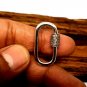 Carabiner Lock Pave Diamond 925 Silver Diamond Jewelry Hooks Necklace Findings.