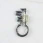 Pave Diamond Key Carabiner Lock 925 Silver Diamond Additional Jewelry Findings.