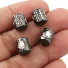 Pave Diamond Drum Beads 925 Silver Diamond Beads For Jewelry Making Bead Finding