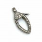 Lobster Clasps Findings Pave Diamond Lobster Clasps 925 Silver Clasps Jewelry.