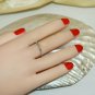 14K GOLD RING MANDARIN SPESSARTITE WEDDING BAND DIAMOND RING ENGAGEMENT BAND N78