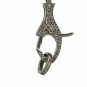 Lobster Clasps Findings Pave Diamond Lobster Clasps 925 Silver Jewelry Clasps.