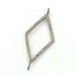 Pave Diamond Charm Connector 925 Silver Diamond Findings Jewelry Making Supplies