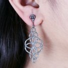 Natural Pave Diamond Designer Earring For Women 925 Silver Diamond Earring. Natural Pave Diamond Designer Earring For Women 925 Silver Diamond Earring.