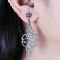 Natural Pave Diamond Designer Earring For Women 925 Silver Diamond Earring.