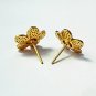 Pave Diamond Floral Earring 925 Silver Diamond Flower Stud Earring Birthday Gift