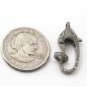 Lobster Clasps Pave Diamond 925 Silver Diamond Necklace Findings Jewelry Charm.