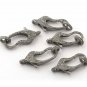 Lobster Clasps Pave Diamond 925 Silver Diamond Necklace Findings Jewelry Charm.