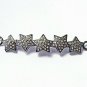 Pave Diamond Star Shape Connector 925 Silver Diamond Bracelet Connector Findings