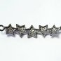 Pave Diamond Star Shape Connector 925 Silver Diamond Bracelet Connector Findings