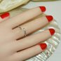14K Gold Genuine Diamond Open Cuff Minimalist Ring Fine Jewelry Stackable Ring.