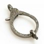 Pave Diamond Lobster Clasps 925 Silver Necklace Clasps Jewelry Findings Clasps.