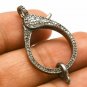 Pave Diamond Lobster Clasps 925 Silver Necklace Clasps Jewelry Findings Clasps.