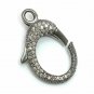 Lobster Clasps Findings Pave Diamond Lobster Clasps 925 Silver Jewelry Supply N1