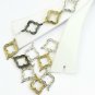 Pave Diamond Leaf Clover Connector 925 Silver Diamond Jewelry Good Luck Finding.