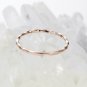 Twisted Wedding Band Unique Rose Gold Band Ring Delicate Plain Gold Bridal Set N