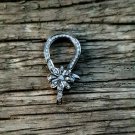 Lobster Clasp Pave Diamond Finding 925 Sterling Silver/Yellow Gold/Rose Gold. Lobster Clasp Pave Diamond Finding 925 Sterling Silver/Yellow Gold/Rose Gold.