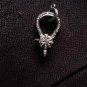 Lobster Clasp Pave Diamond Finding 925 Sterling Silver/Yellow Gold/Rose Gold.