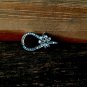 Lobster Clasp Pave Diamond Finding 925 Sterling Silver/Yellow Gold/Rose Gold.