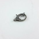 Pave Diamond Lobster Claw Clasps 925 Silver Diamond Additional Jewelry S4.
