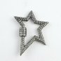 Pave Diamond Star Carabiner Lock 925 Silver Additional Jewelry Connector Bails.