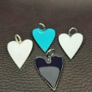 Heart Enamel Pendant 925 Silver Heart Pendant Findings Silver Jewelry Findings. Heart Enamel Pendant 925 Silver Heart Pendant Findings Silver Jewelry Findings.