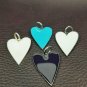 Heart Enamel Pendant 925 Silver Heart Pendant Findings Silver Jewelry Findings.