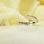 14k Gold Open Cuff Ring Stackable Garnet Ring Engagement Ring Spessartine Garnet