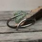 Genuine Pave Diamond Tsavorite Leaf Bracelet 925 Sterling Silver Jewelry.