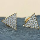 Natural Diamond Triangle Shape Stud Earring 14k Gold SI Clarity G Color Diamond. Natural Diamond Triangle Shape Stud Earring 14k Gold SI Clarity G Color Diamond.