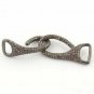 1Pc Pave Diamond Hook Sterling Silver Diamond Bracelet Buckle Connector Findings