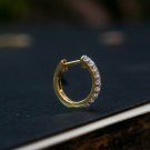 Diamond Hoop Earring 14k Solid Gold 10mm Diamond Huggie Earrings Tiny Hoop Gift. Diamond Hoop Earring 14k Solid Gold 10mm Diamond Huggie Earrings Tiny Hoop Gift.
