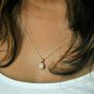 Diamond Pendant 14k Yellow Gold Square Pendant Natural Diamond Pendant Charm.