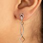 Natural Pave Diamond Designer Drop Earring 14k Rose Gold Handmade Fine Jewelry.