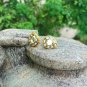 Pave Diamond Pear Shape Earring 14K Gold Earring Rosecut Diamond Earring Gift.