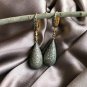 Pave Diamond Drop Earring 14k Gold&925 Silver Diamond Earring Anniversary Gift.