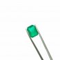 Sandawana Emerald 2.05 Cts Natural Green Emerald Cut Stone CERTIFIED Emerald.