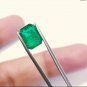 Sandawana Emerald 2.05 Cts Natural Green Emerald Cut Stone CERTIFIED Emerald.